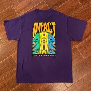 Vintage Centrifuge 1990 Purple Hef-T Single Stitch T Shirt Mens Size XL USA